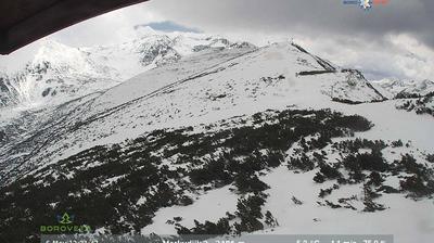Vista de cámara web de luz diurna desde Borovets: Rila mountain, Borovec, markudjik ski slope, MASL