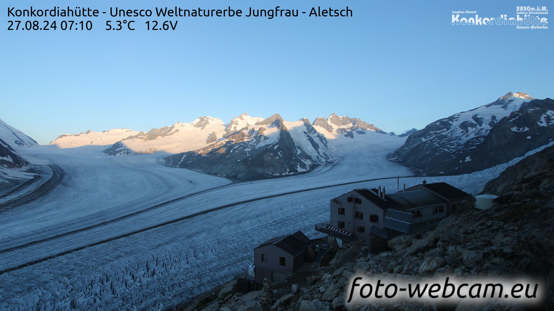 Fieschertal: Konkordiahütte - Trugberg - Gletscherhorn - Jungfraujoch - Hollandiahütte SAC - Ebnefluh - Jungfrau - Jungfrau Region