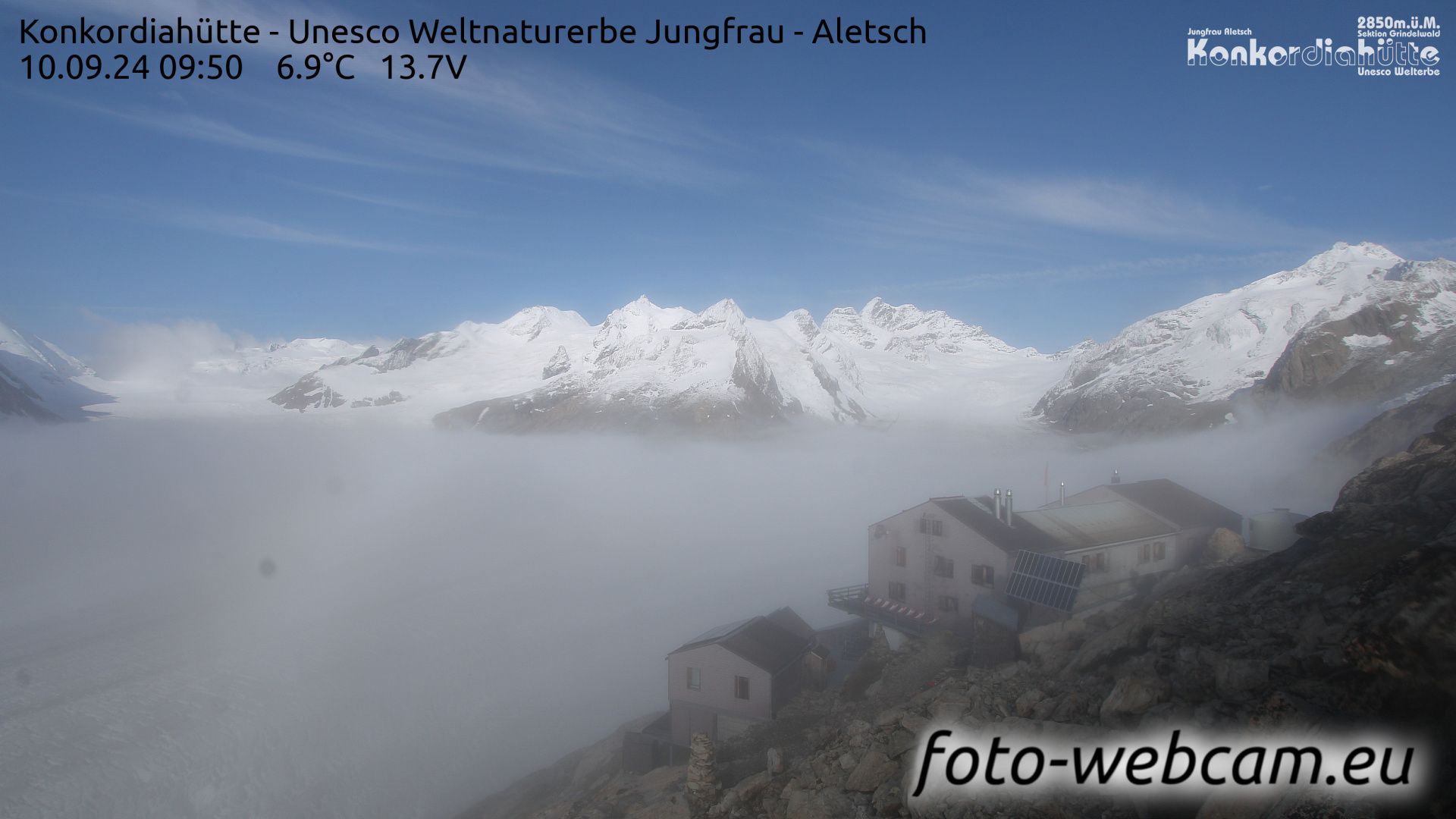 Fieschertal: Konkordiahütte - Trugberg - Gletscherhorn - Jungfraujoch - Hollandiahütte SAC - Ebnefluh - Jungfrau - Jungfrau Region