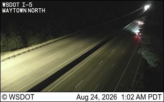 Traffic Cam Olympia: I-5 at MP 96: Maytown North