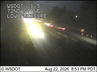 Traffic Cam North Hillsboro: I-5 at MP 199.8: 72nd St NE