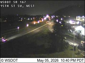 Traffic Cam Algona: SR 167 at MP 13.8: 15th St SW, West