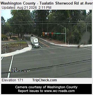 Traffic Cam Tualatin: Washington County - Sherwood Rd at Avery St