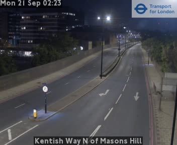 Traffic Cam Croydon: Kentish Way N of Masons Hill