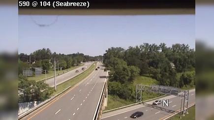 Traffic Cam Rochester › North: NY-590 (Sea Breeze Expy) North of Ridge Road
