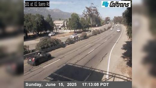 South US-101 Traffic at El Sueno Webcam
