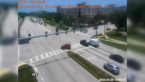 Traffic Cam Davie: University Drive at SW 36th Street