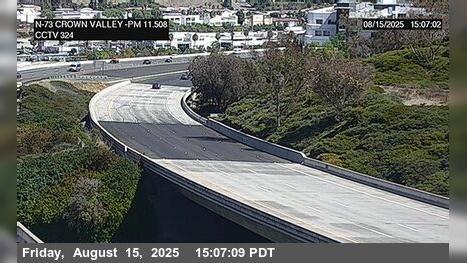 Traffic Cam Laguna Niguel › North: SR-73 : North of Crown Valley Parkway Undercross