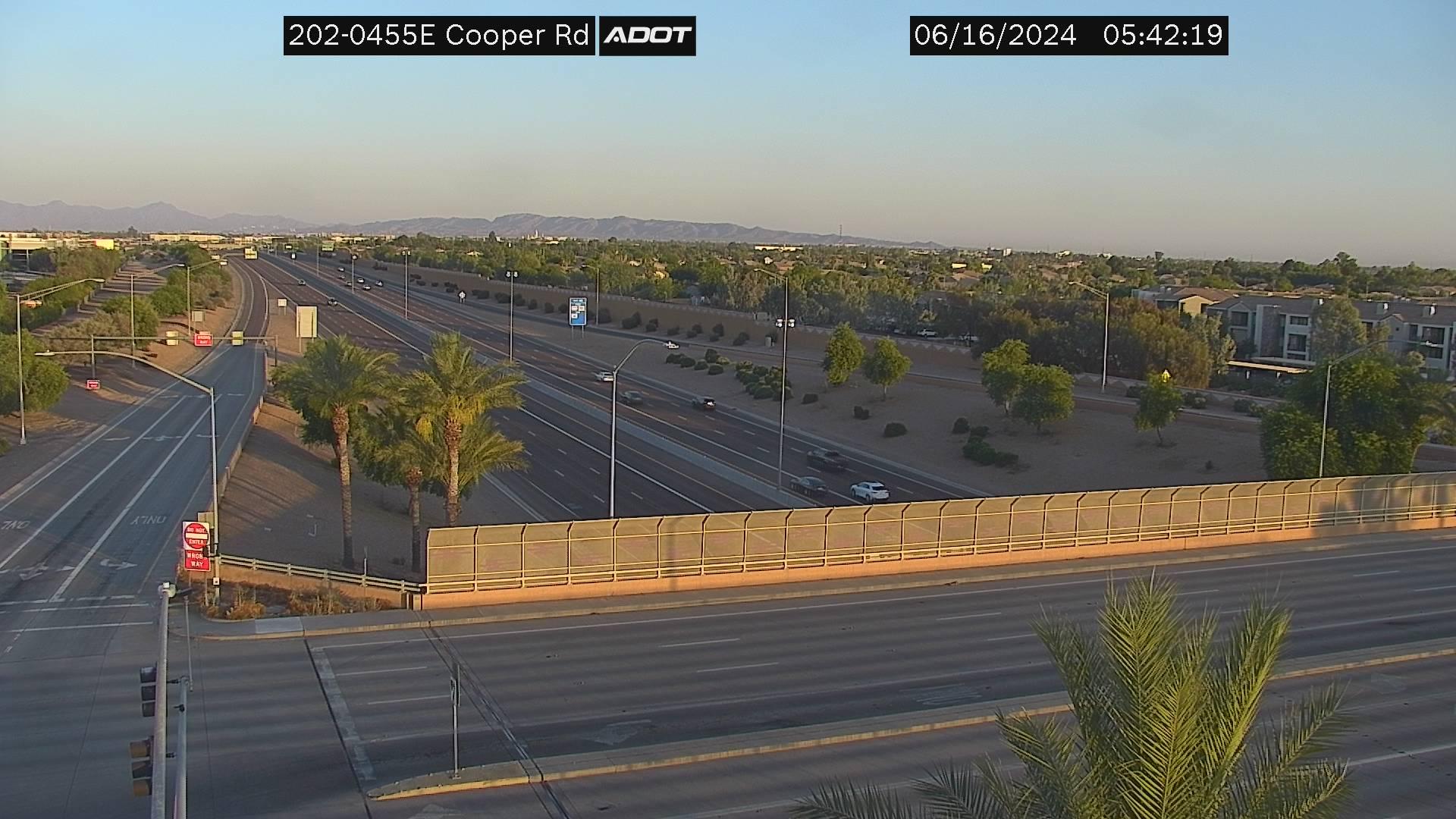 Traffic Cam Arizona Estates › East: L-202 EB 45.55 @Cooper