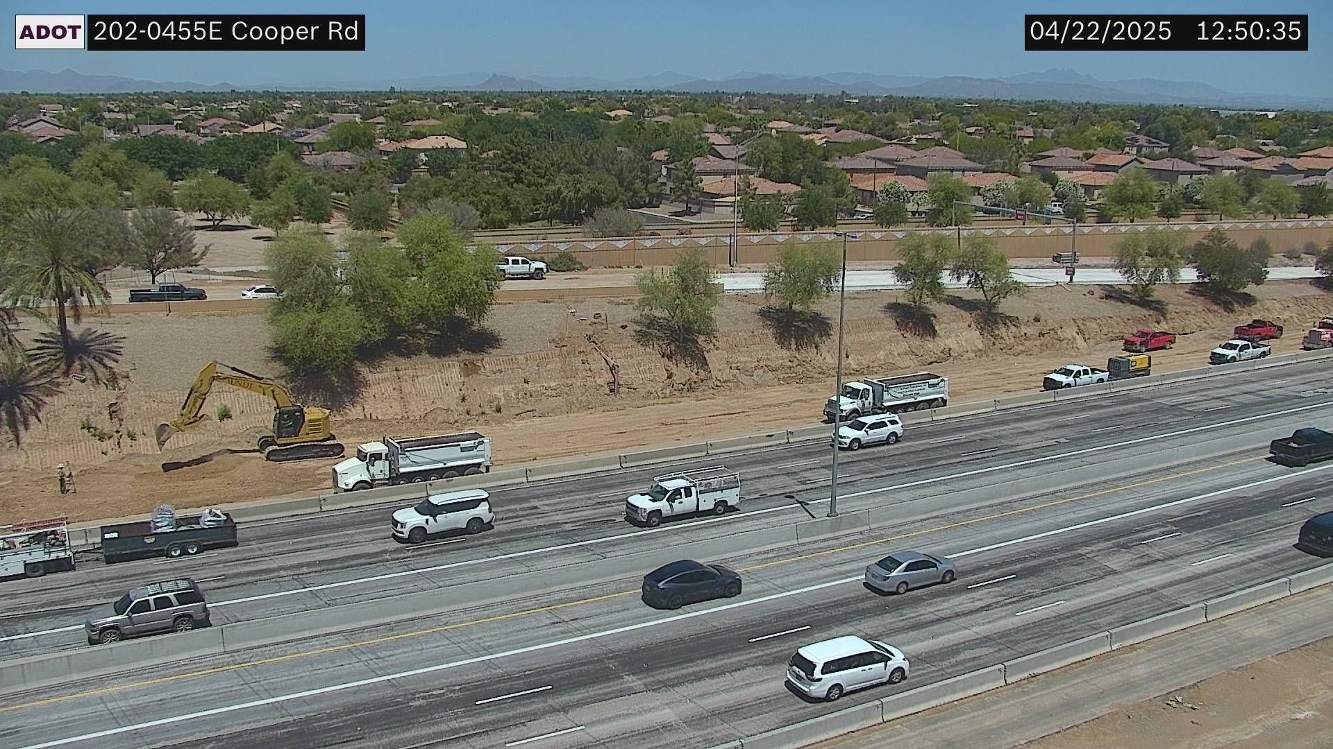 Traffic Cam Arizona Estates › East: L-202 EB 45.55 @Cooper