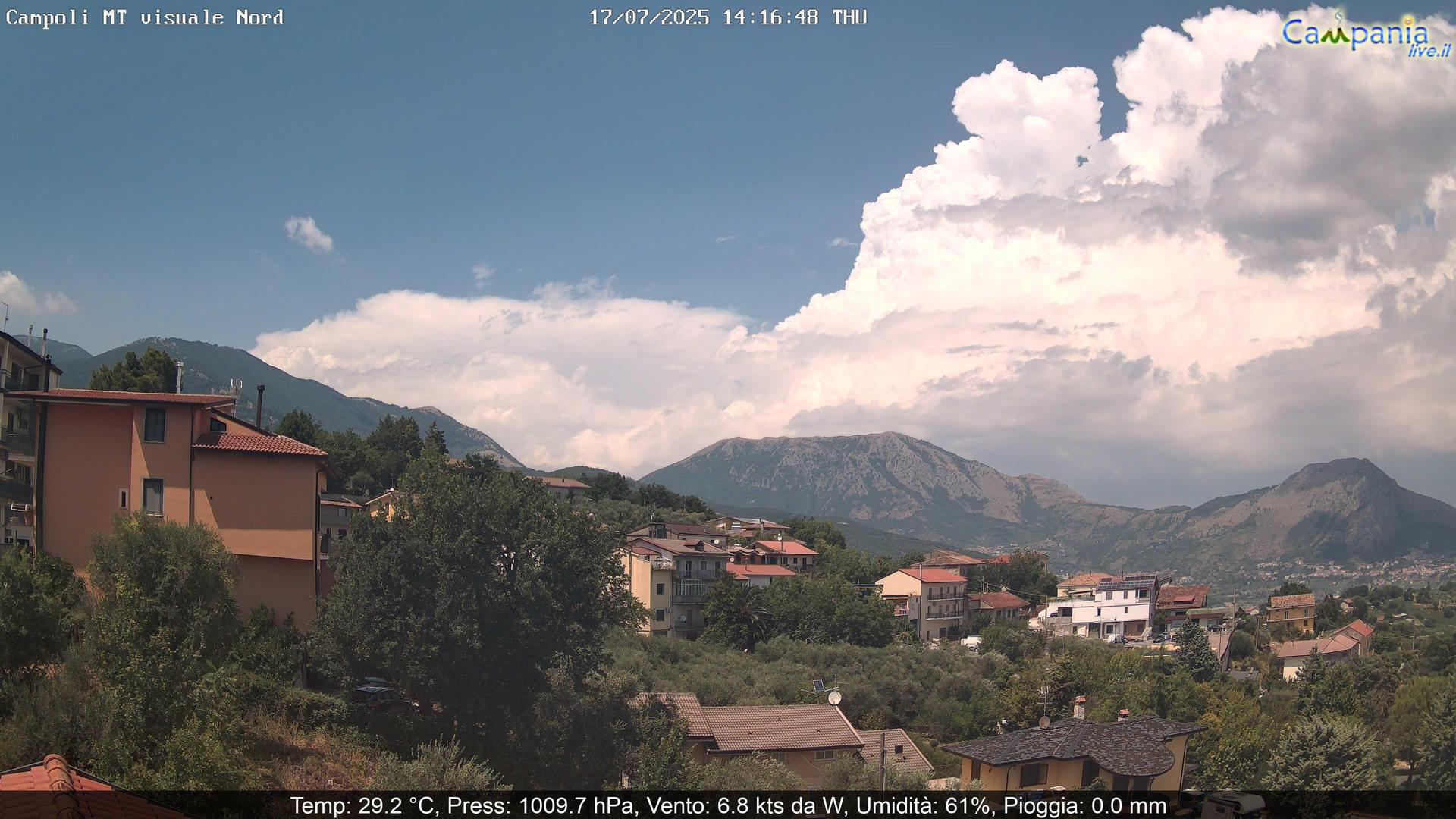 Montesarchio mountain Webcam