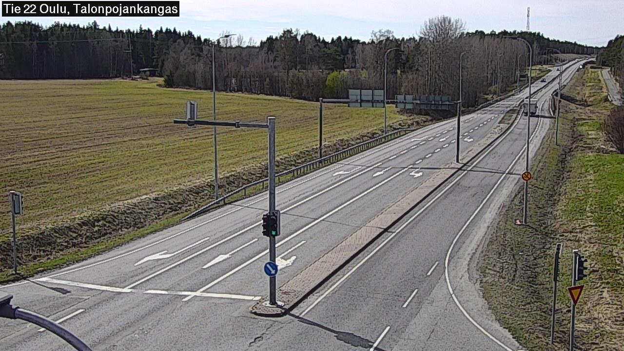 Traffic Cam Oulun seutukunta: Tie 22 Oulu Heikkilänkangas - Ouluun