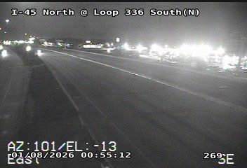 Traffic Cam Conroe › North: I-45 North @ Loop 336 South (N)