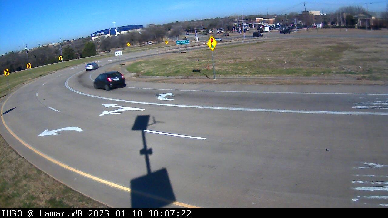 Traffic Cam Arlington › West: WWD I-30 @ Lamar.WB Inbound CCTV