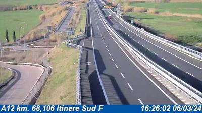 Preview delle webcam di Civitavecchia: A12 km. 68,106 Itinere Sud F
