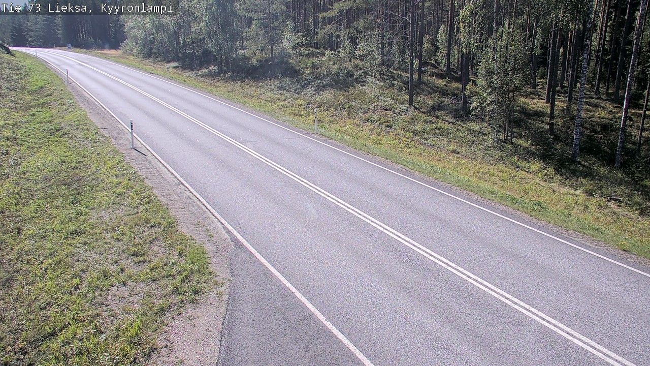 Traffic Cam Lieksa: Tie - Kyyrönlampi - Joensuuhun