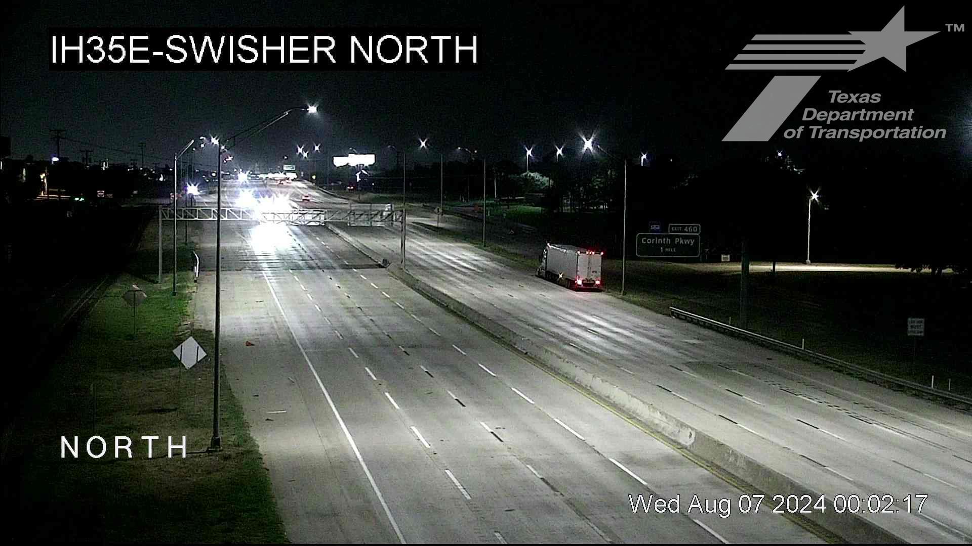 Traffic Cam Corinth › North: IH35E @ Swisher North