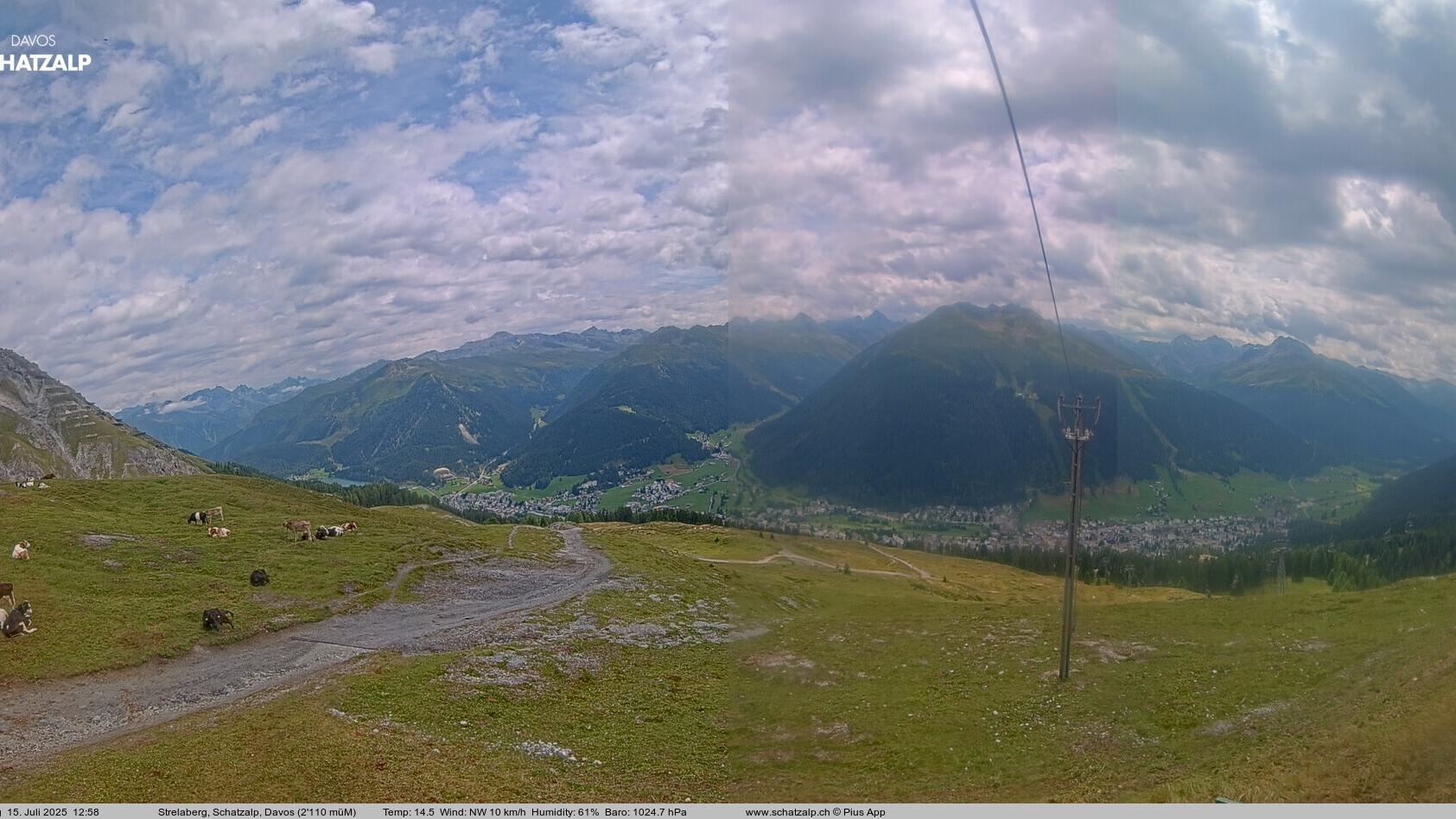 Davos Strelaberg: Mountain Landscape View Webcam