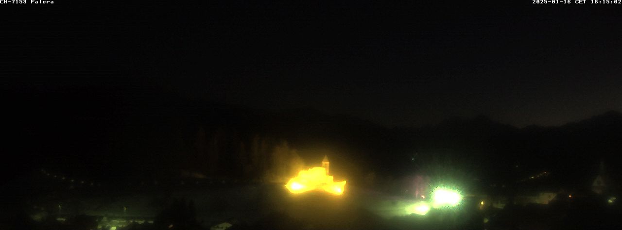 Vollbild: Falera › Süd: Fellers - Valsertal und Kirche St ...