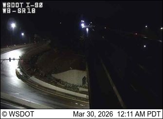 Traffic Cam Sammamish: I-90 at MP 25.6: SR 18 Interchange