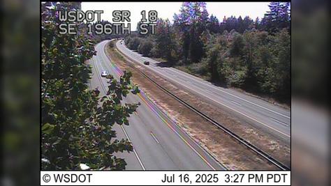 Traffic Cam Hobart: SR 18 at MP 19.2: SE 196th St