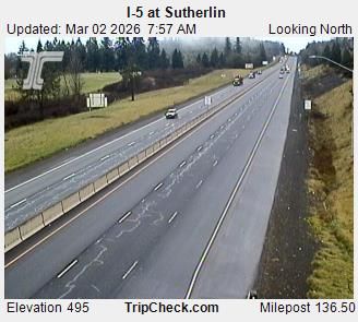Traffic Cam Sutherlin: I-5 at