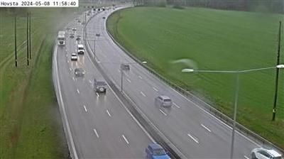 Vue webcam de jour à partir de Hovsta: Kameran är placerad på E4/E20 Södertäljevägen mellan Bornsjön och trafikplats Hall
