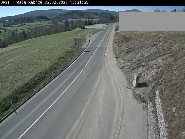 Traffic Cam Poljane pri Zuzemberku: R1-216, Krka - Žužemberk, Male Rebrce