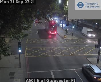 Traffic Cam London: A501 E of Gloucester Pl