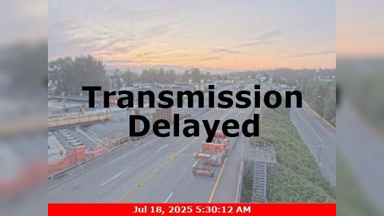 Traffic Cam Bridgeview › East: Pattullo Bridge at south end, in Surrey, looking east