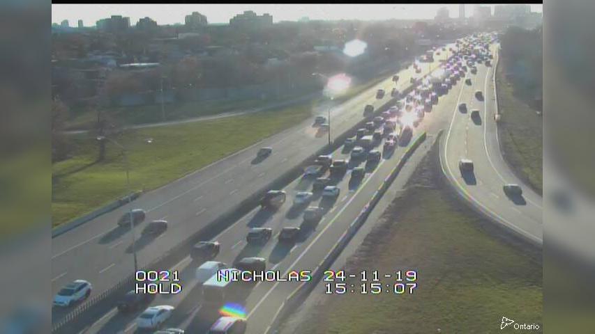Traffic Cam (Old) Ottawa: HWY 417 NEAR NICHOLAS STREET