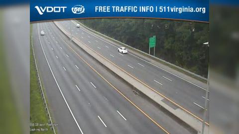 Traffic Cam Buckroe Beach: I-664 - MM 2.5 - SB - OL PAST POWHATAN AND