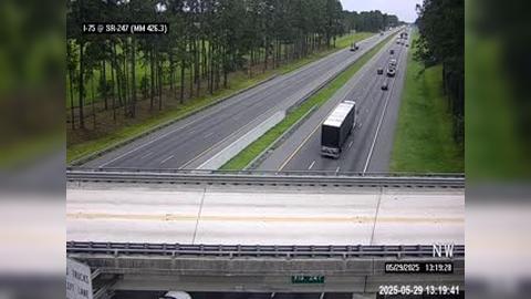 Traffic Cam Lake CIty: I-75 @ MM 426.3 - SR-247