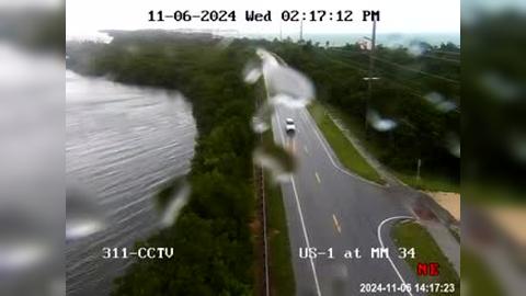 Traffic Cam Monroe: US-1 at Mile Marker