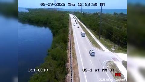 Traffic Cam Monroe: US-1 at Mile Marker