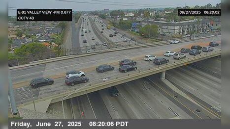 Traffic Cam Buena Park › East: SR-91 : Valley View