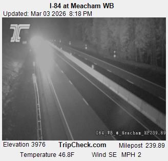 Traffic Cam Meacham: I-84 at - WB