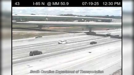 Traffic Cam Greenville: I-85 N @ MM 50.9