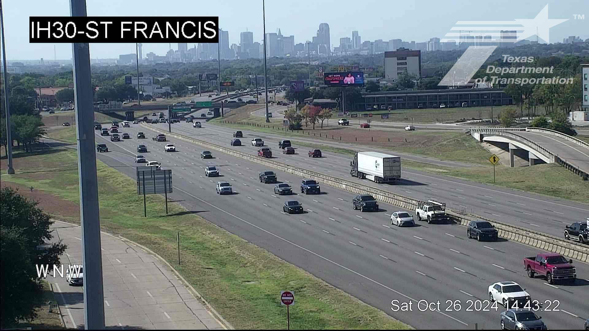 Traffic Cam Dallas › East: I-30 @ St Francis