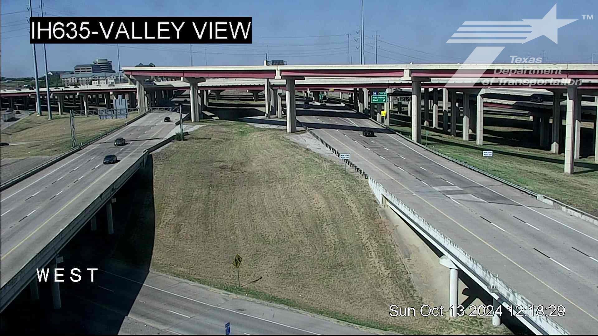 Traffic Cam Irving › East: I-635 @ Valley View