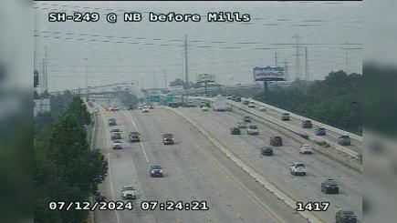 Traffic Cam North Houston › South: SH-249 Northbound before Mills