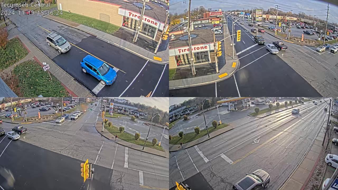 Traffic Cam Windsor: Tecumseh Rd & Central Ave