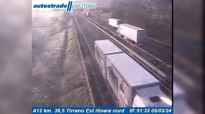 Preview delle webcam di La Scaglia: A12 km. 39,5 Tirreno Est itinere nord