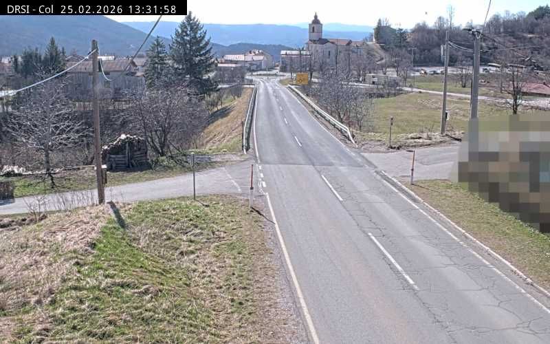 Traffic Cam Vipava: R1-207, Črni Vrh - Col, Col