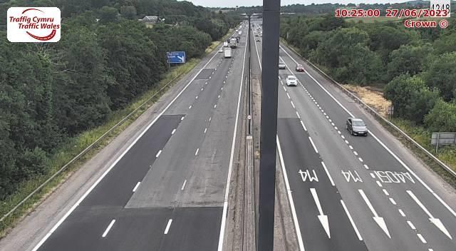 Traffic Cam Newport: M4 Malpas Straight