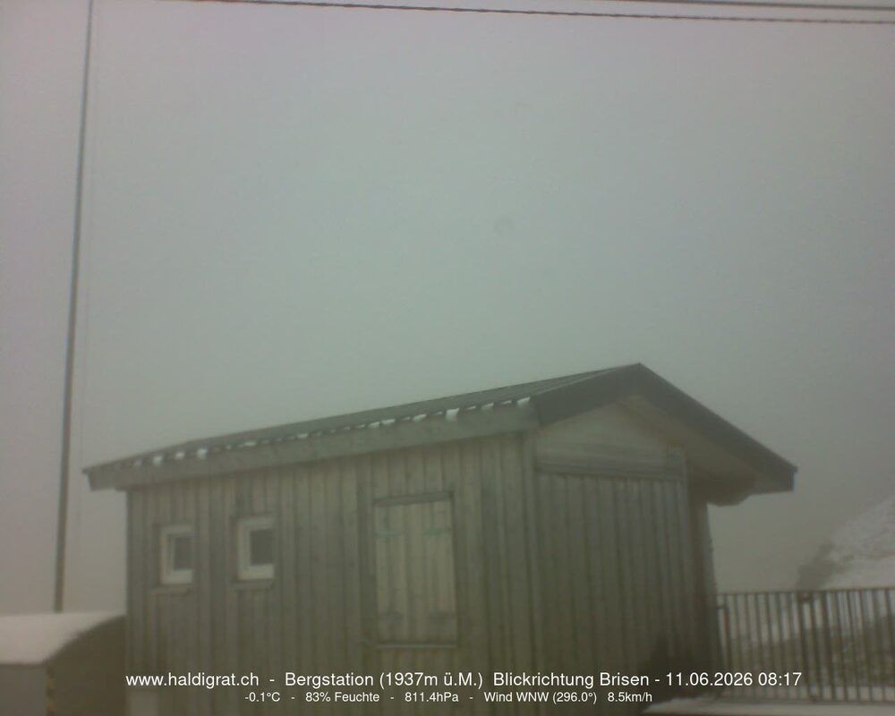 Wolfenschiessen: Bergstation Haldigrat (1937m) Blickrichtung Ost - Brisen