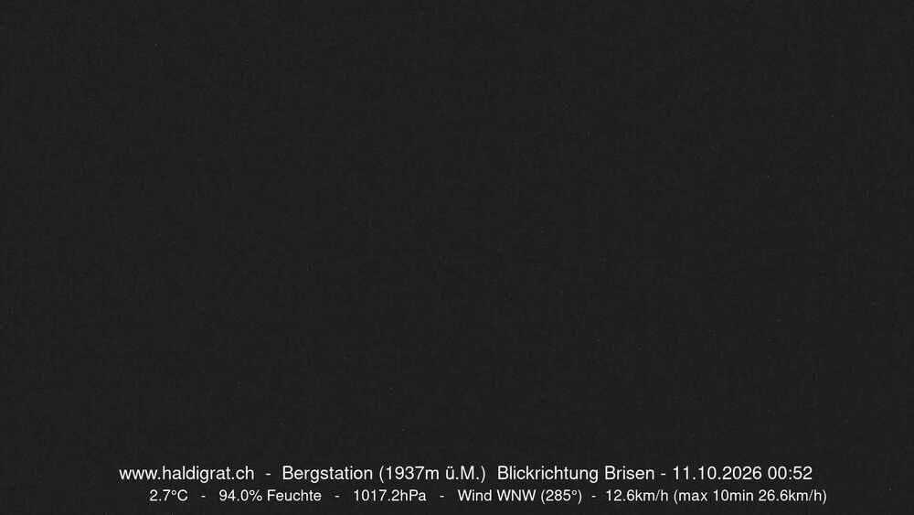 Wolfenschiessen: Bergstation Haldigrat (1937m) Blickrichtung Ost - Brisen