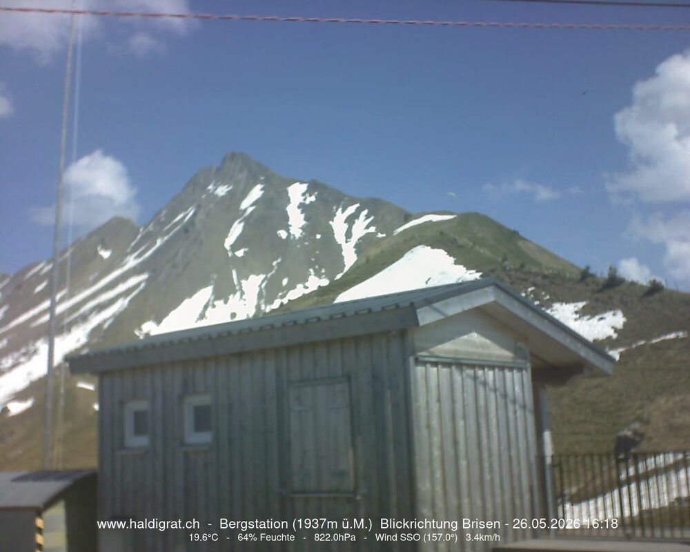 Wolfenschiessen: Bergstation Haldigrat (1937m) Blickrichtung Ost - Brisen