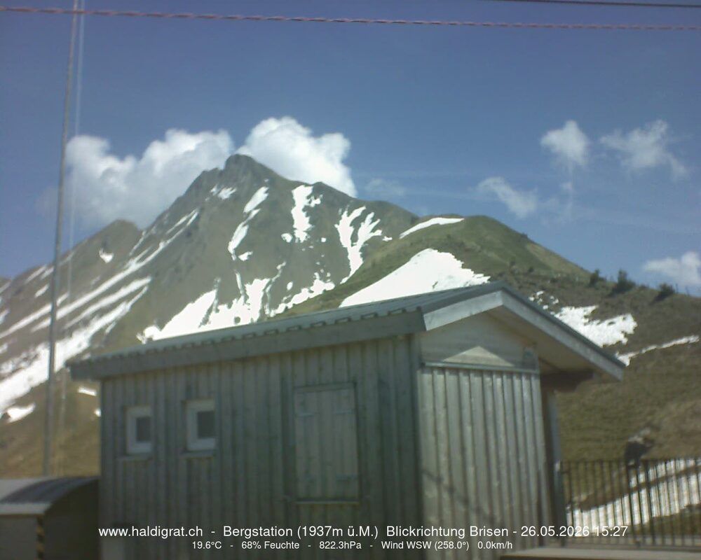 Wolfenschiessen: Bergstation Haldigrat (1937m) Blickrichtung Ost - Brisen