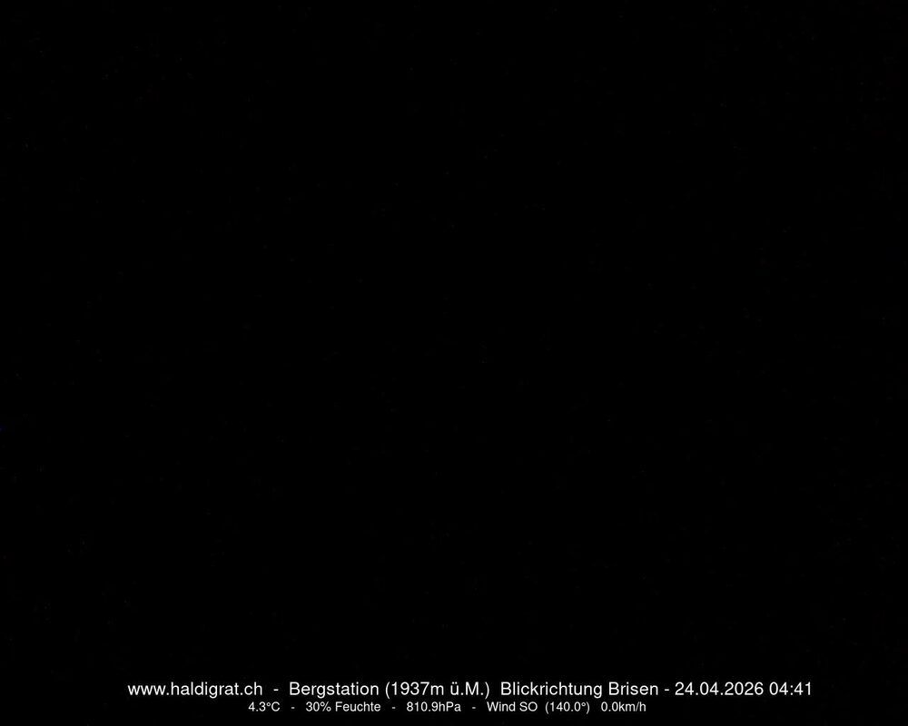 Wolfenschiessen: Bergstation Haldigrat (1937m) Blickrichtung Ost - Brisen